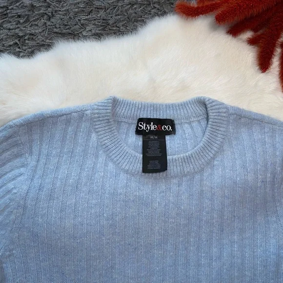 Style & Co. Angora/Wool Ribbed Sweater - Picture 2 of 6